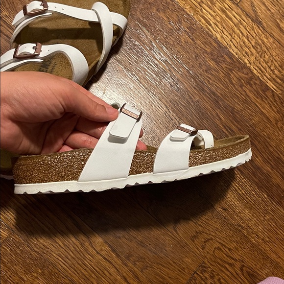 Birkenstock Mayori White Cross-Strap Sandals - Picture 2 of 7